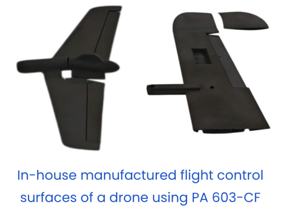 Flight Control Surfaces manufactured by Objectify Technologies in PA 603-CF Material